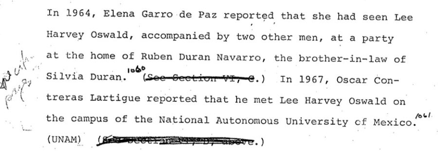 Who did Lee H. Oswald meet in Mexico before killing John F. Kennedy?