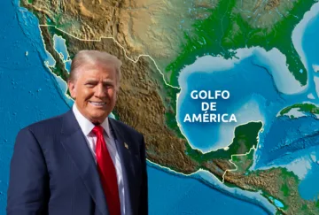 Donald Trump plantea cambiar el nombre del golfo de México a “golfo de América”